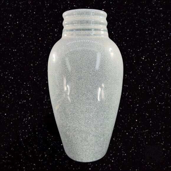 MCM HARRIS POTTERIES CHICAGO IL HUNTER GREEN GLAZE CERAMIC POTTERY TALL VASE VTG - Picture 7 of 12